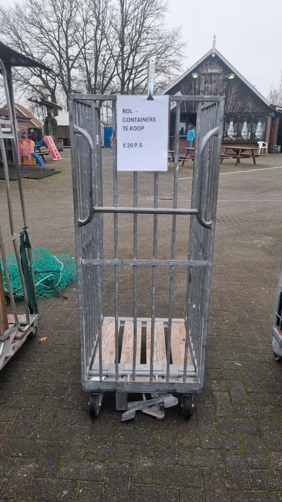 Sterke rolcontainers - in elkaar schuifbaar, Doe-het-zelf en Verbouw, Transportwagens, Gebruikt, Transportkar, 100 liter of meer