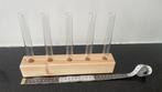 Stekjeshouder met 5 glazen buisjes, Ophalen of Verzenden, Overige soorten, Minder dan 100 cm
