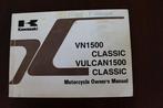 Kawasaki VN1500 Vulcan  1995 motorcycle owner's manual, Motoren, Ophalen of Verzenden, Kawasaki