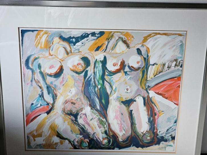 Gouache van Annemarie de Groot, Antiek en Kunst, Kunst | Litho's en Zeefdrukken, Ophalen
