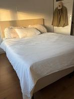 Boxspring bed NOUS Living Jasper Wehkamp 160x200, Ophalen, Gebruikt, Beige, Tweepersoons