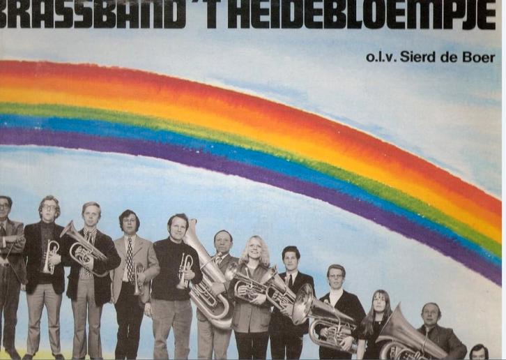 Brassband 't Heidebloempje Harkema -Twee Lp's HaFABra, Boeken, Geschiedenis | Stad en Regio, Gelezen, Ophalen