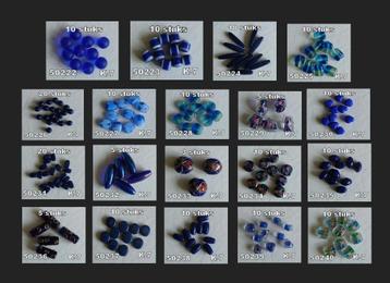 GLASKRALEN VOOR SIERADEN BLAUW beschikbaar voor biedingen