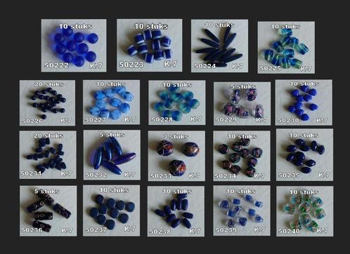 GLASKRALEN VOOR SIERADEN BLAUW, Hobby en Vrije tijd, Kralen en Sieraden maken, Nieuw, Kraal, Ophalen of Verzenden