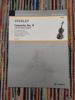 Vivaldi concerto no. 8 - two violins and piano SCHOTT, Muziek en Instrumenten, Bladmuziek, Gebruikt, Klassiek, Ophalen of Verzenden