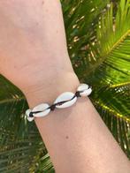 Zwart schelp schelpen armband verstelbaar touw kauri zomer, Sieraden, Tassen en Uiterlijk, Armbanden, Nieuw, Overige materialen