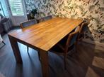 Eettafel eiken 200 x 100 deKoninck collection Solid incl. 4, Huis en Inrichting, Tafels | Eettafels, Ophalen, Gebruikt, Landelijk modern