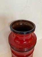 Scheurich keramiek rode vaas , jaren 70, Minder dan 50 cm, Gebruikt, Ophalen of Verzenden, Rood