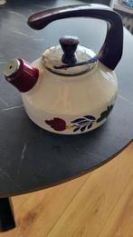 Z.g.a.n. Boerenbont fluitketel, Witgoed en Apparatuur, Waterkokers, 1 tot 2 liter, Ophalen of Verzenden, Zo goed als nieuw, Draadloos