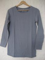 Blauw shirt met lange mouwen van H&M, maat M, Maat 38/40 (M), H&M, Blauw, Gedragen