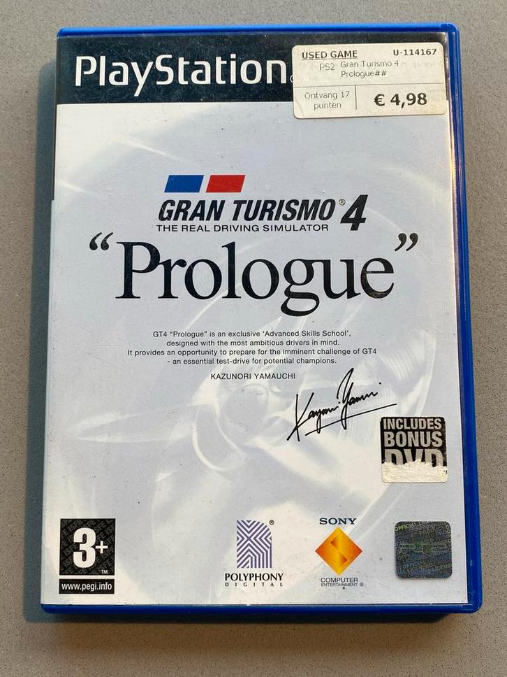 Gran Turismo 4 Prologue PS2, Spelcomputers en Games, Games | Sony PlayStation 2, Gebruikt, Racen en Vliegen, 1 speler, Vanaf 3 jaar