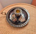 Messing kandelaar met engeltjes, Ophalen of Verzenden, Zo goed als nieuw