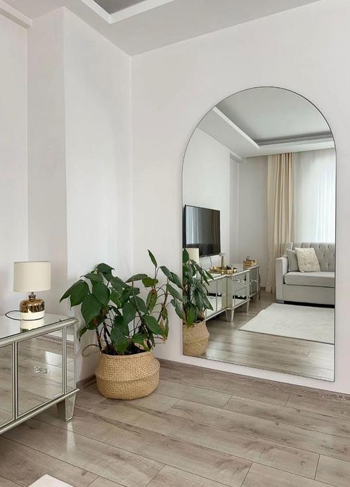 Grote Ovale Spiegel 180x100 cm – Stijlvol Frameless Design, Huis en Inrichting, Woonaccessoires | Spiegels, Nieuw, 100 tot 125 cm