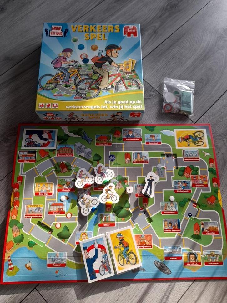 Nieuw! Verkeersspel 8+  Jumbo, Hobby en Vrije tijd, Gezelschapsspellen | Bordspellen, Nieuw, Drie of vier spelers, Ophalen of Verzenden