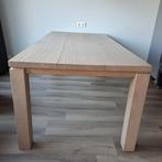 Massief Eiken Eettafel + Salontafel, Huis en Inrichting, Tafels | Eettafels, Ophalen, Gebruikt, 100 tot 150 cm, Eikenhout