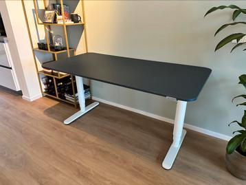 Elektrisch zit sta bureau ikea donkerblauw - afbeelding 1