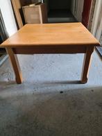 Salontafel / hoektafel eiken, Huis en Inrichting, Tafels | Bijzettafels, Ophalen of Verzenden, Vierkant, Hout