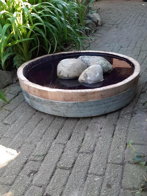 Prachtig origineel eikenhouten vogeldrinkbak en/of vogelbad, Tuin en Terras, Vogelhuisjes en Vogelbaden, Nieuw, Ophalen