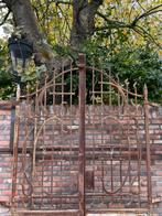 Antieke smeedijzeren poort., Tuin en Terras, Tuinpoorten, Ophalen of Verzenden, Draaipoort