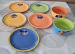 Disney (Esso) - 5 bordjes en 2 kommen, Overige materialen, Overige typen, Ophalen of Verzenden, Zo goed als nieuw