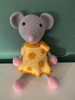 Gehaakte Muis met Kaasjurk, Kinderen en Baby's, Speelgoed | Knuffels en Pluche, Ophalen of Verzenden, Nieuw, Overige typen