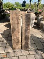 3 zware planken van azobe hout, Doe-het-zelf en Verbouw, Ophalen, Minder dan 25 mm, Zo goed als nieuw, Plank
