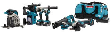 Makita 18V gereedschapset 2 x 5,0 Ah accu | KOOP OP REKENING beschikbaar voor biedingen