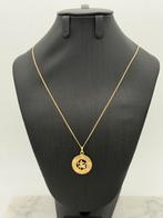 Prachtige 14 karaat geelgouden ketting met hanger 50 cm, Met hanger, Nieuw, Ophalen of Verzenden, Nvt
