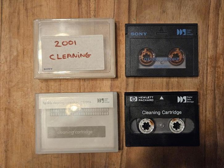 DDS Cleaning Cartridges HP C5709A en Sony DGD15CL., Computers en Software, Beschrijfbare discs, Gebruikt, Overige typen, Ophalen of Verzenden