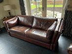 Driepersoons kasteelbank, Huis en Inrichting, Banken | Bankstellen, Ophalen, Rechte bank, 200 tot 250 cm, Leer