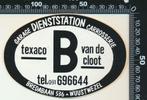 Sticker: Garage Dienststation - Texaco - Wuustwezel, Verzenden, Zo goed als nieuw, Auto of Motor
