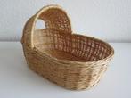 Rieten poppenwieg, poppenmandje 14 x 23 cm, Ophalen of Verzenden, Zo goed als nieuw, Overige typen