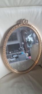 Ovale Spiegel met Gouden Rand, Antiek en Kunst, Antiek | Spiegels, Ophalen of Verzenden, Ovaal, Minder dan 50 cm, Minder dan 100 cm