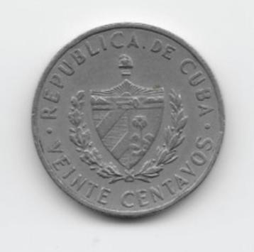 Cuba 20 centavos 1962 KM# 31 beschikbaar voor biedingen