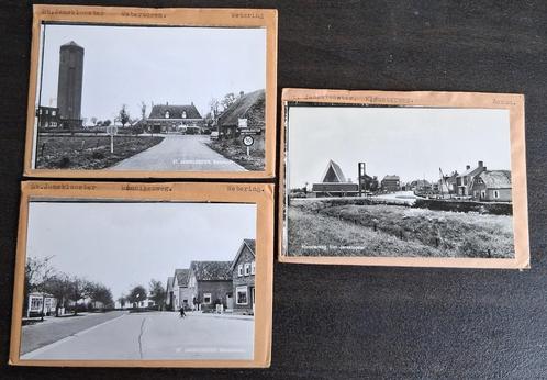 St. Jansklooster, 3 x glasplaat JosPe, o.a. watertoren., Verzamelen, Ansichtkaarten | Nederland, Ongelopen, Overijssel, 1960 tot 1980