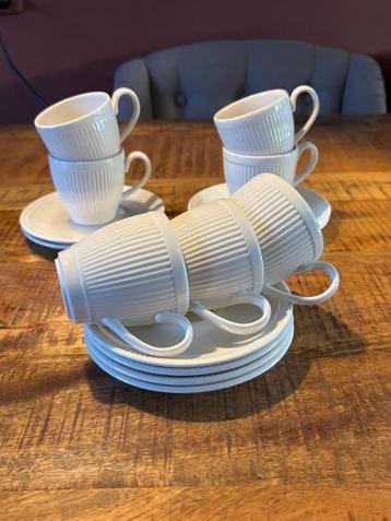 Wedgwood Windsor kop en schotel, set van 7. beschikbaar voor biedingen