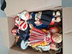 Oude brocante poppen doos vol, Antiek en Kunst, Curiosa en Brocante, Ophalen of Verzenden