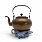 19e eeuwse koperen ketel op aardewerken komfoor, Antiek en Kunst, Ophalen of Verzenden, Koper