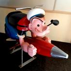 Popeye & Olijfje - Houten Draaimolen Figuur (Kindt Kermis), Antiek en Kunst, Ophalen