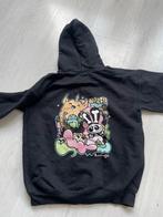 Zwarte hoodie maat 140 met leuke print, Kinderen en Baby's, Kinderkleding | Maat 140, Ophalen of Verzenden, Zo goed als nieuw