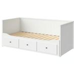 Ikea Hemnes uitschuifbaar bed, Huis en Inrichting, Slaapkamer | Bedden, Ophalen, Gebruikt, Wit, Tweepersoons