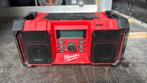 Milwaukee bouw radio met dab en accu, Audio, Tv en Foto, Radio's, Ophalen of Verzenden, Zo goed als nieuw, Bouwradio