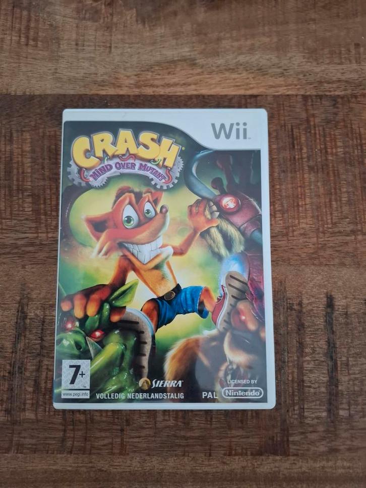 Nintendo wii Crash mind over Mutant ., Spelcomputers en Games, Games | Nintendo Wii, Zo goed als nieuw, Avontuur en Actie, 3 spelers of meer