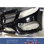 W205 C43 AMG VOORBUMPER + DIAMOND GRIL Mercedes C Klasse 201, Auto-onderdelen, Carrosserie en Plaatwerk, Voor, Bumper