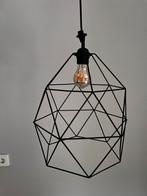 Zwarte IKEA Hanglamp met LED Filament, Huis en Inrichting, Lampen | Hanglampen, Ophalen, Zo goed als nieuw, Metaal, Minder dan 50 cm