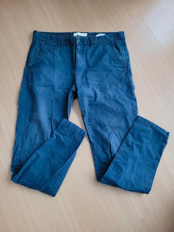 H&M Logg. Blauwe heren broek maat 36 beschikbaar voor biedingen