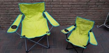2 campingstoeltjes junior en senior beschikbaar voor biedingen