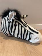 Pluche dierenkop zebra, Ophalen of Verzenden, Gebruikt, Wanddecoratie