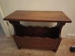 Vintage eiken houten lectuurbak, Huis en Inrichting, Woonaccessoires | Krantenbakken en Lectuurbakken, Ophalen, Gebruikt