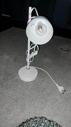Nieuwe Witte Bureaulamp met Lampje, Nieuw, Ophalen of Verzenden, Metaal, Modern